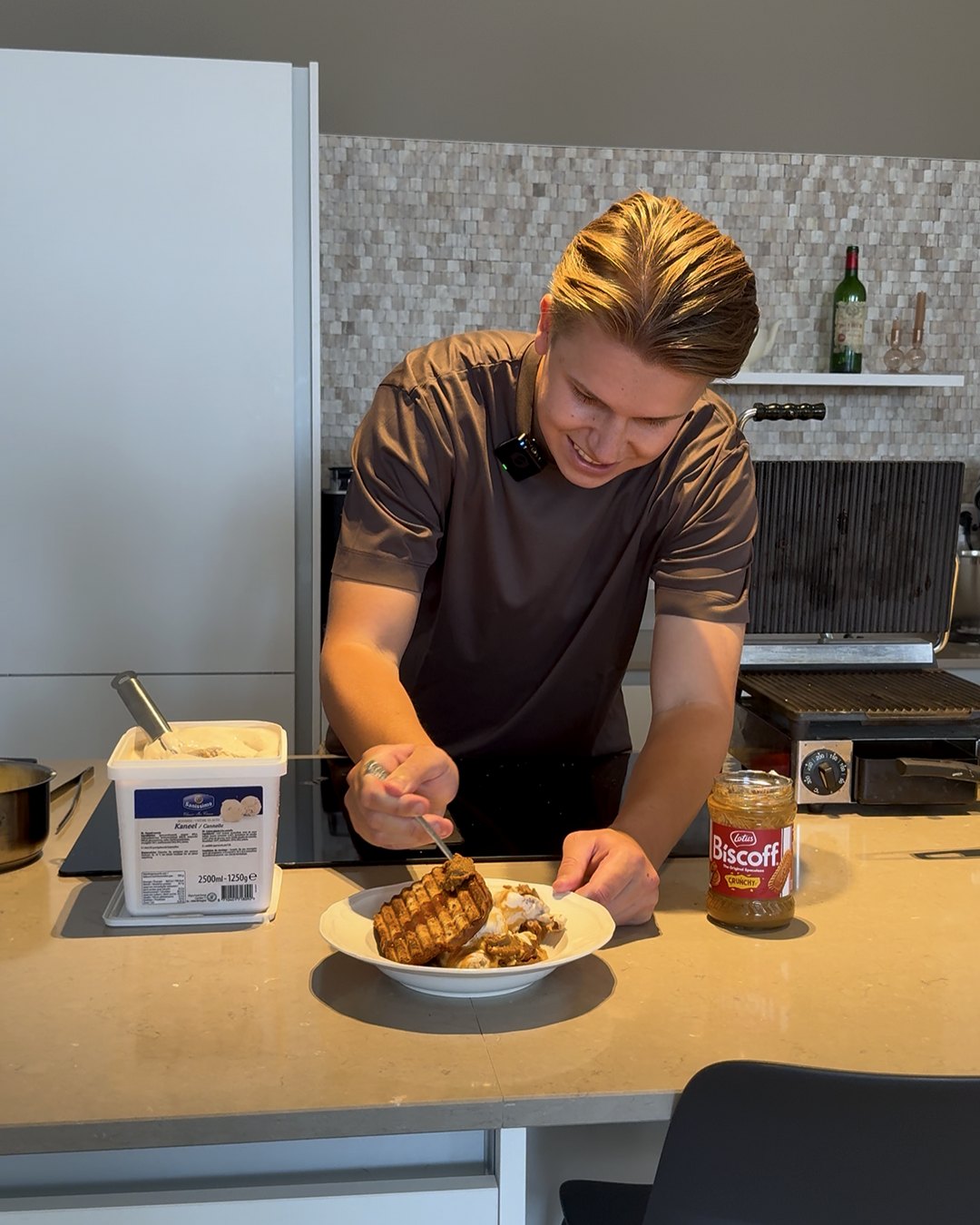 De ingrediënten voor Suikerbroodtosti met kaneelijs en Maldon-karamel